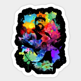 Zachry Alexander Brown - splash watercolor Sticker